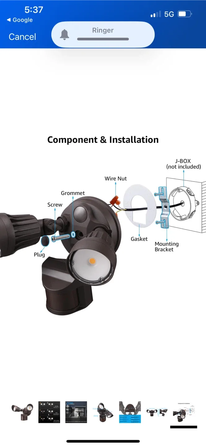 New LeonLite LED Security Light - Bronze image indicator(5)