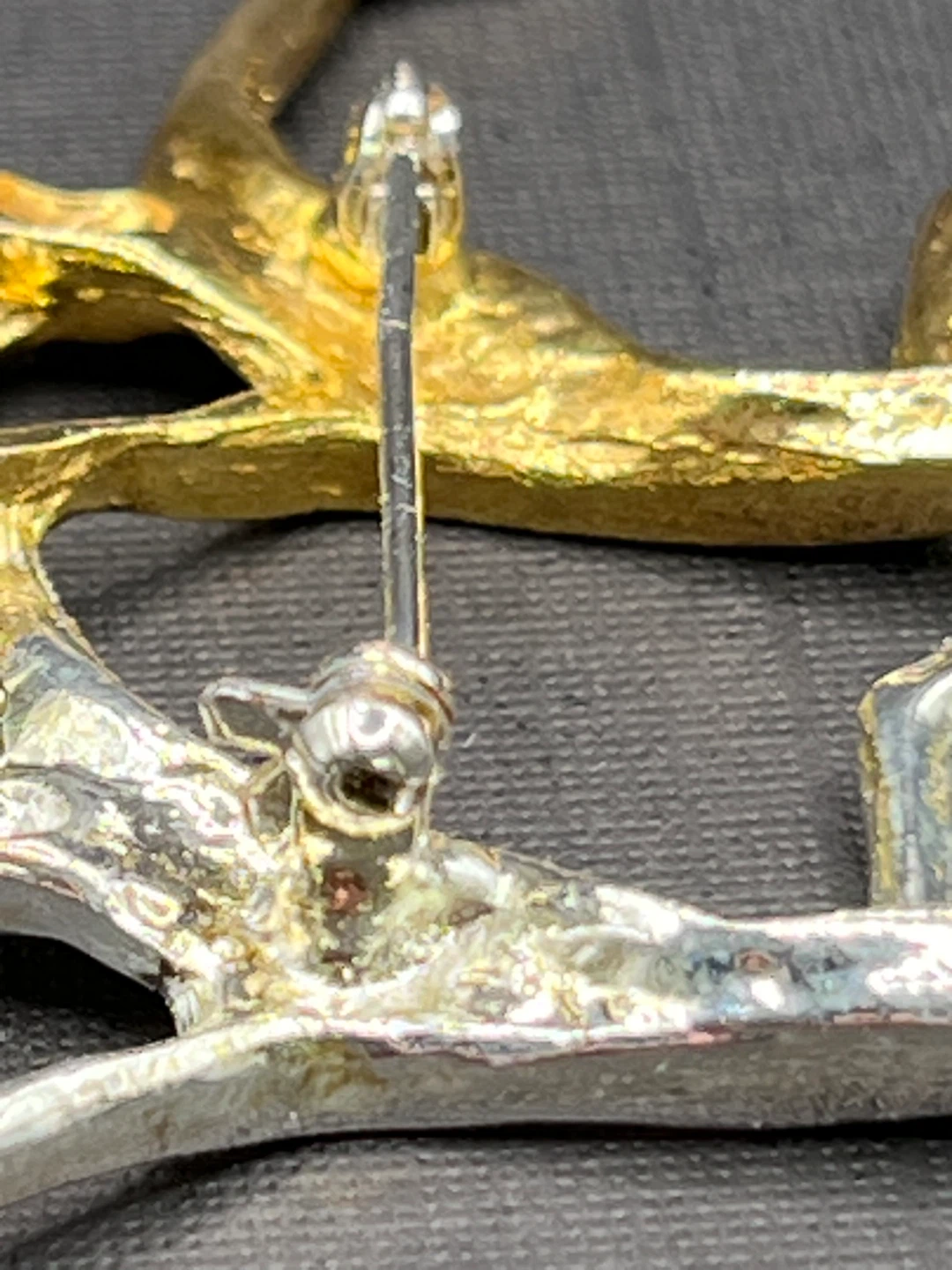 Dancing Figure Brooch - Gold & Silver Tone - photo 4