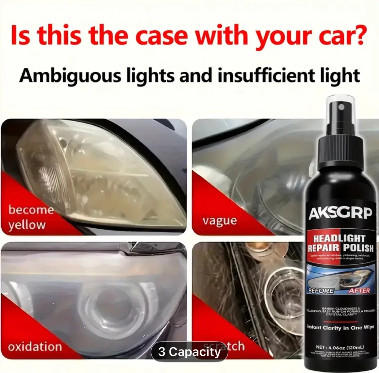 Professional-Grade Car Headlight Restorer with Nano image indicator(2)
