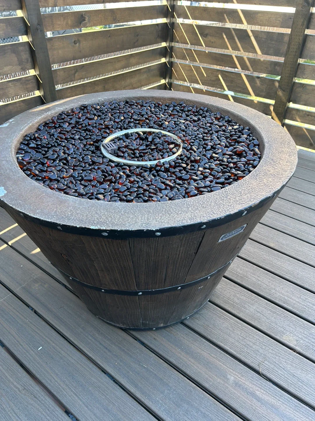 Barrel Style Propane Fire Pit thumbnail