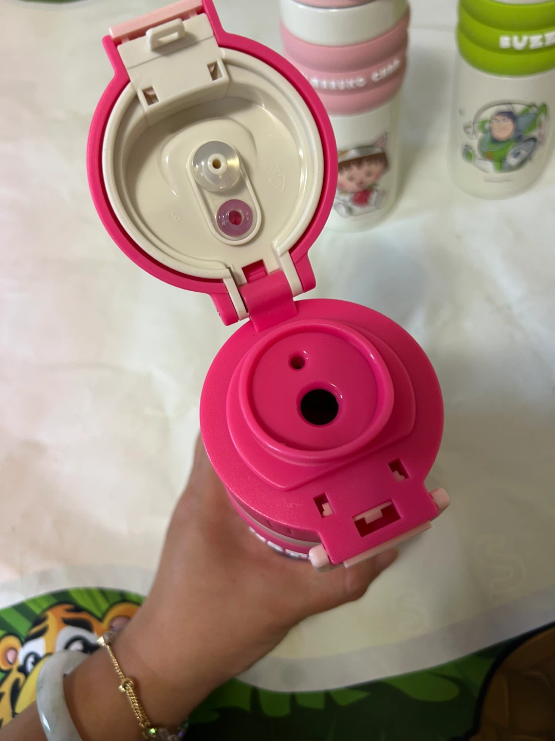 Cartoon Thermal Bottle for Kids – 520ml | Straw + Spout | - photo 4