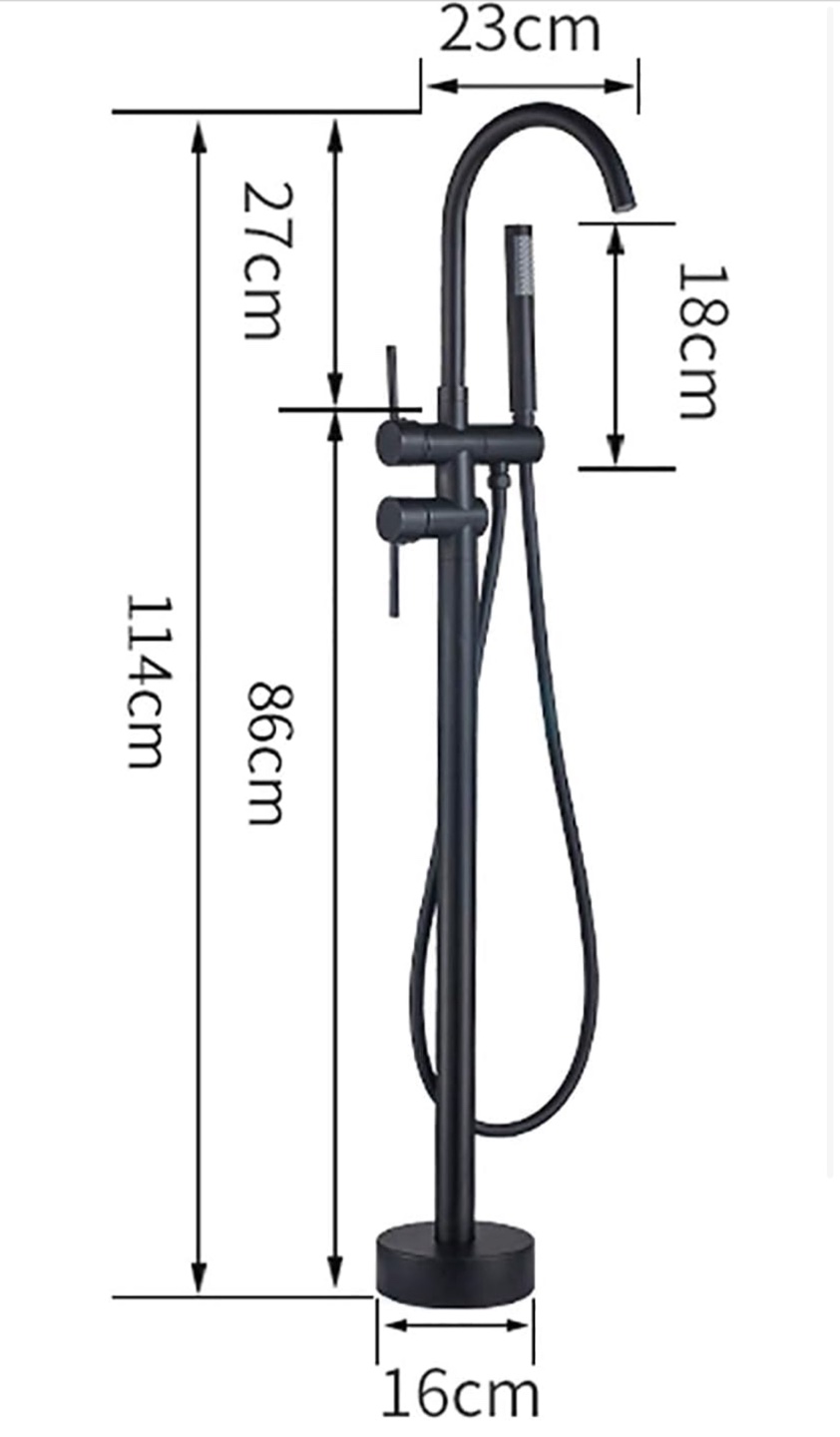 New Black Freestanding Bathtub Faucet - photo 2