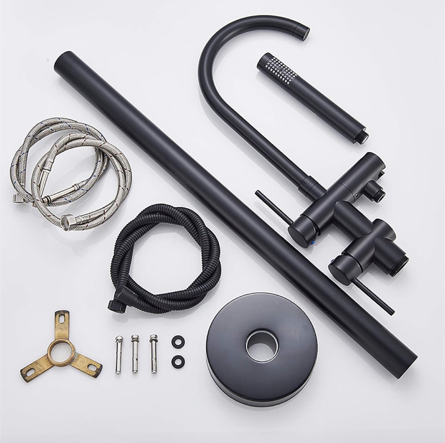New Black Freestanding Bathtub Faucet