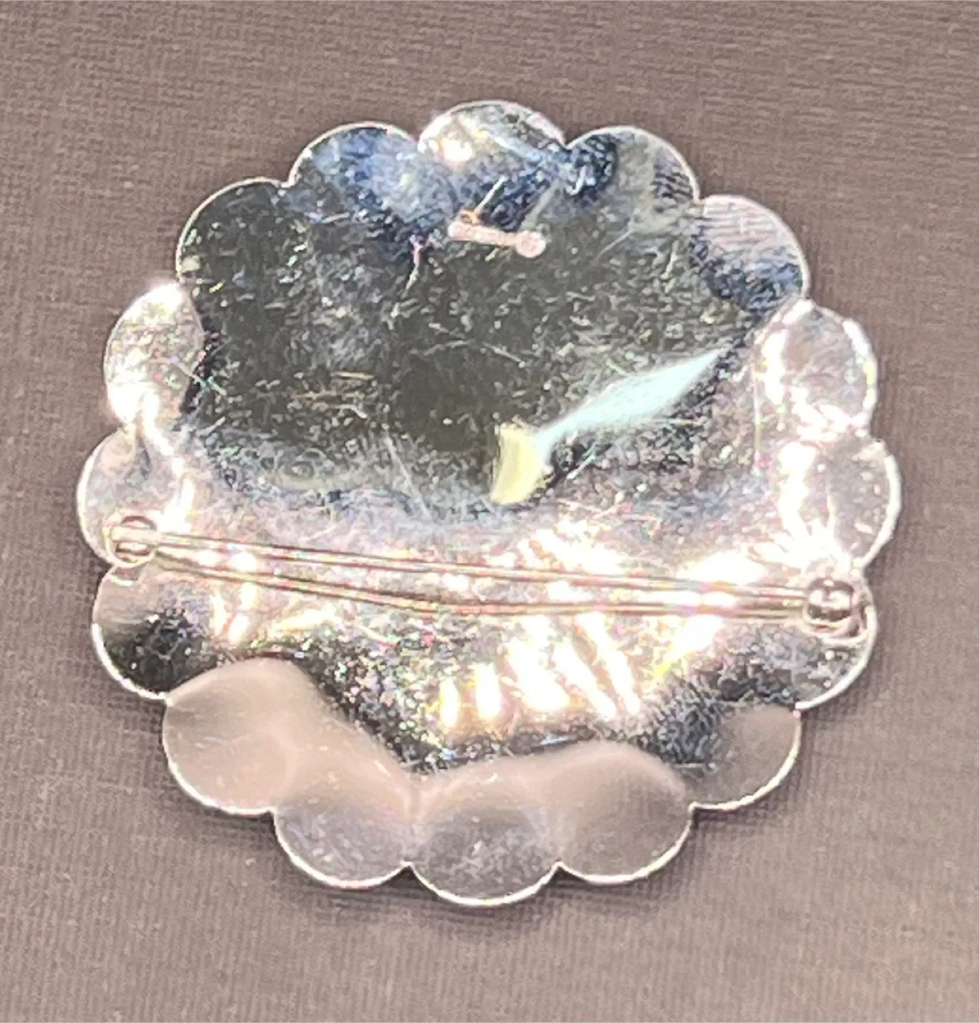 Vintage Sterling Silver Floral Brooch image indicator(2)