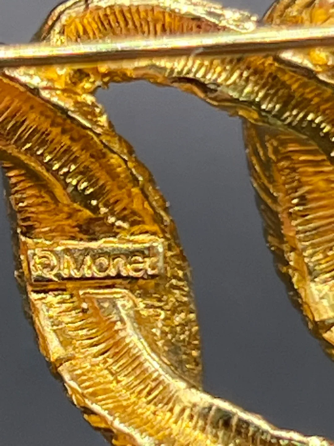 Vintage Monet Gold Tone Brooch Set image indicator(5)