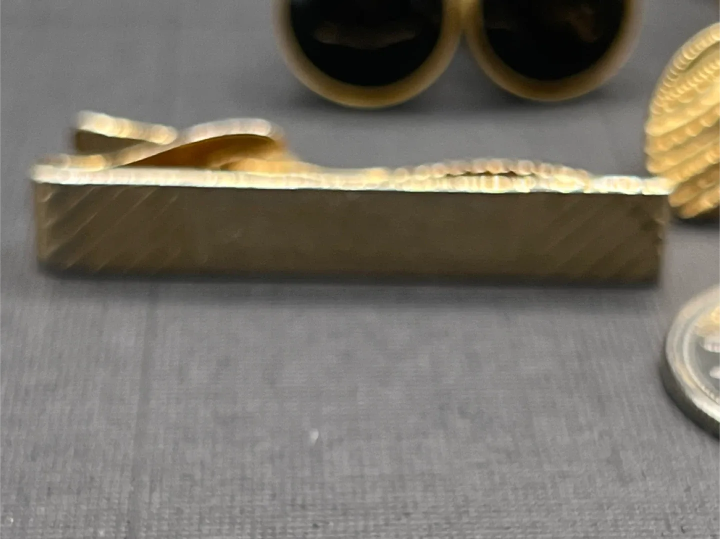 Vintage Cufflink and Tie Clip Set image indicator(5)