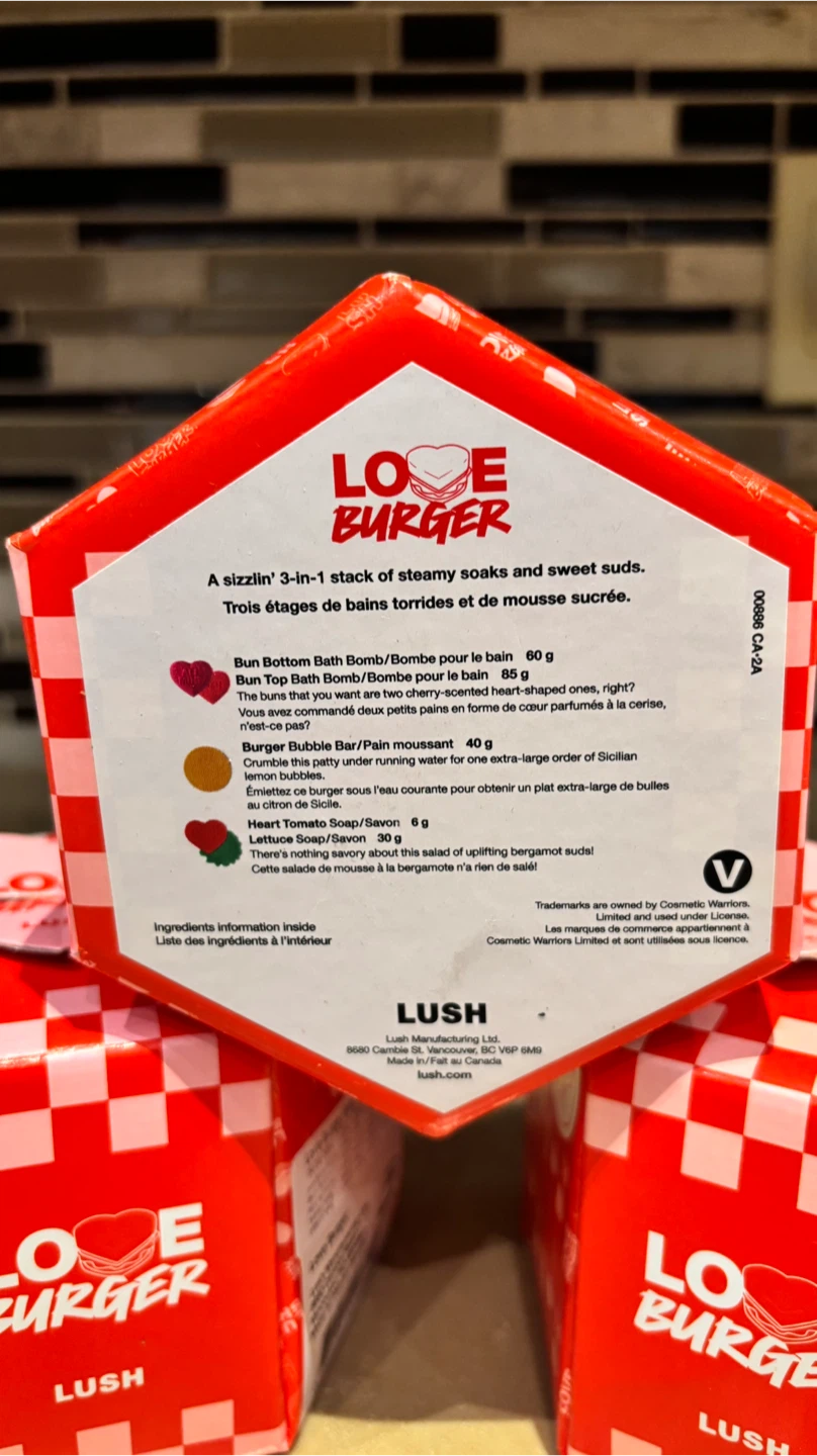 Lush Love Burger Bath Set - photo 3