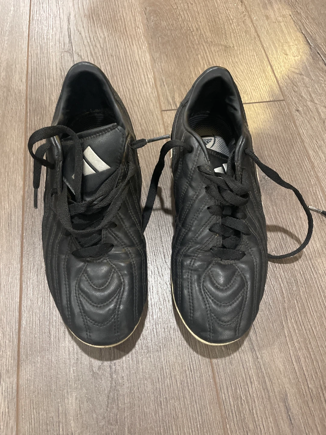 Adidas Black Leather Soccer Cleats