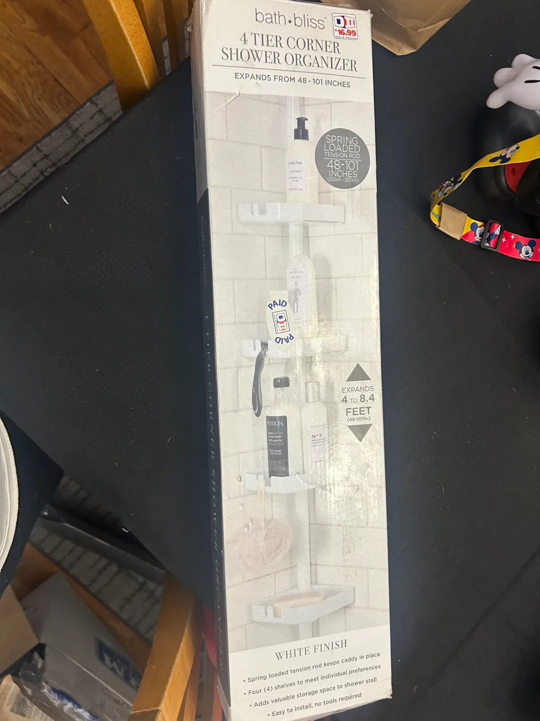 Bath Bliss 4-Tier Corner Shower Organizer - NEW image indicator(3)