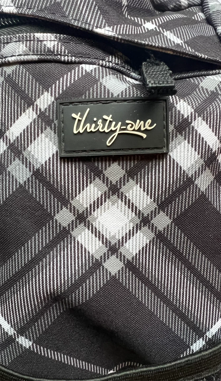 Thirty-One Black Plaid Backpack🧡 - photo 3