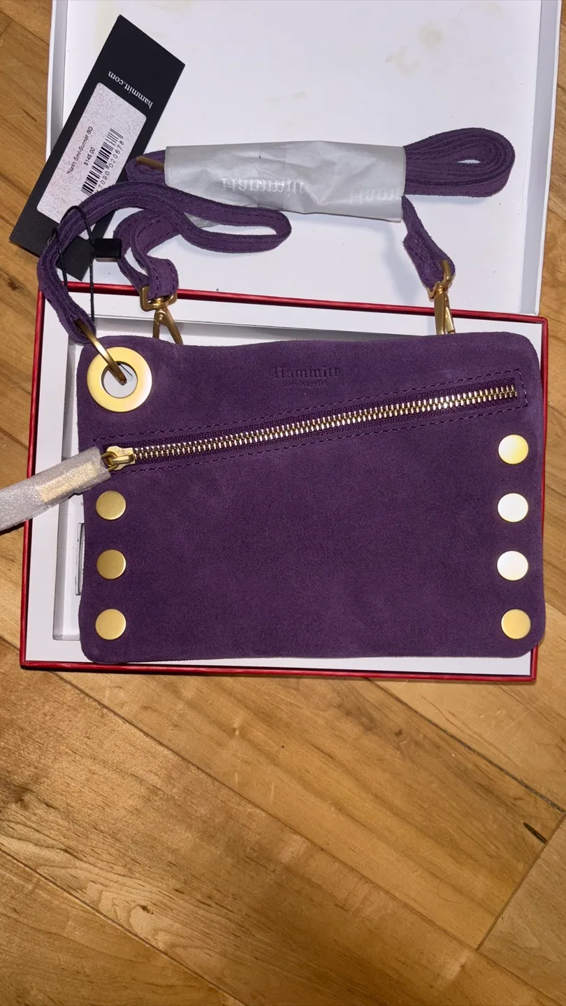 Hammitt Small Crossbody/Clutch - Purple Suede thumbnail