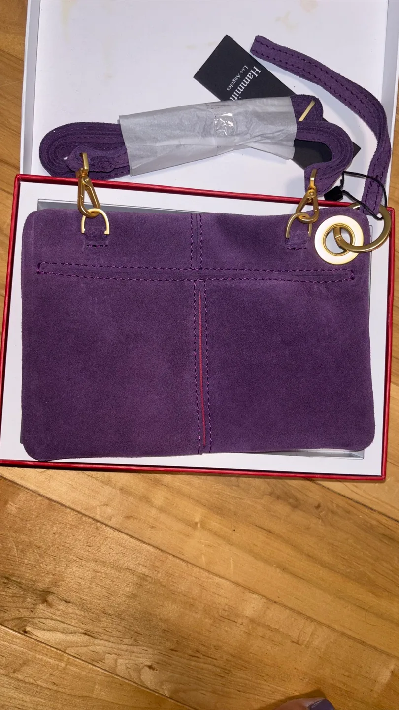 Hammitt Small Crossbody/Clutch - Purple Suede image indicator(2)