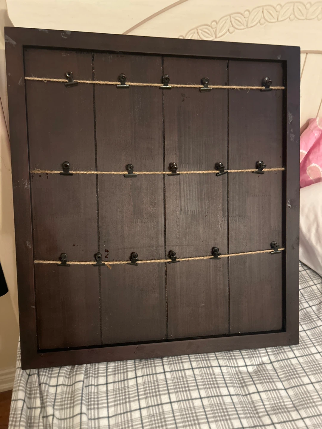Wooden Photo Clip Board