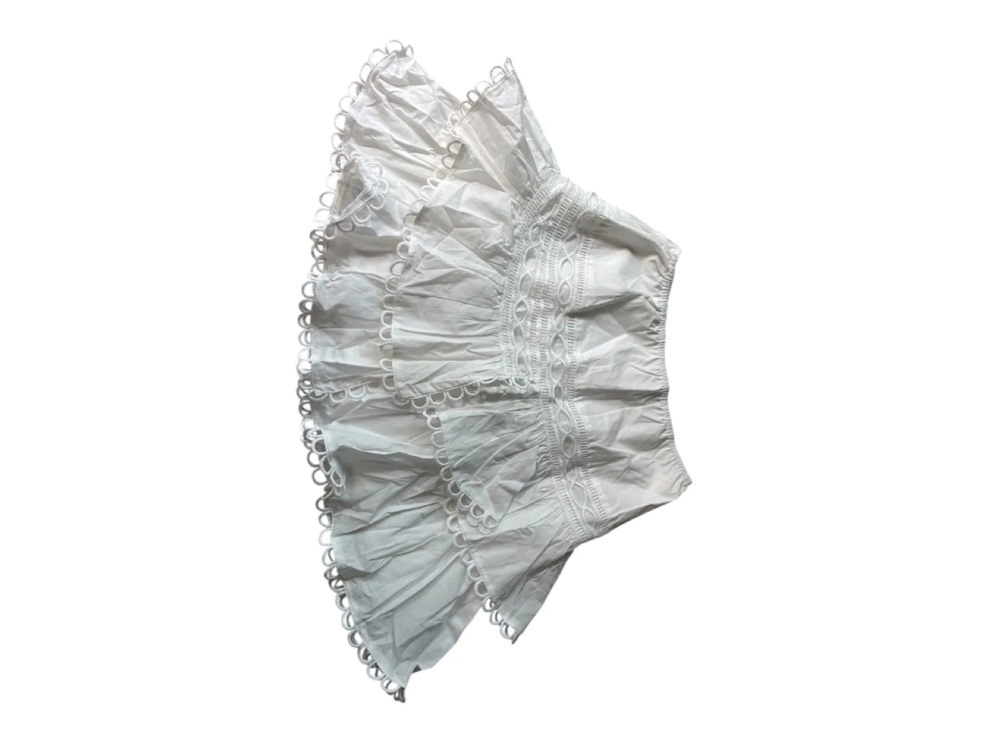 NWT Crochet Embroidered Cotton Crop Top Skirt Set image indicator(5)