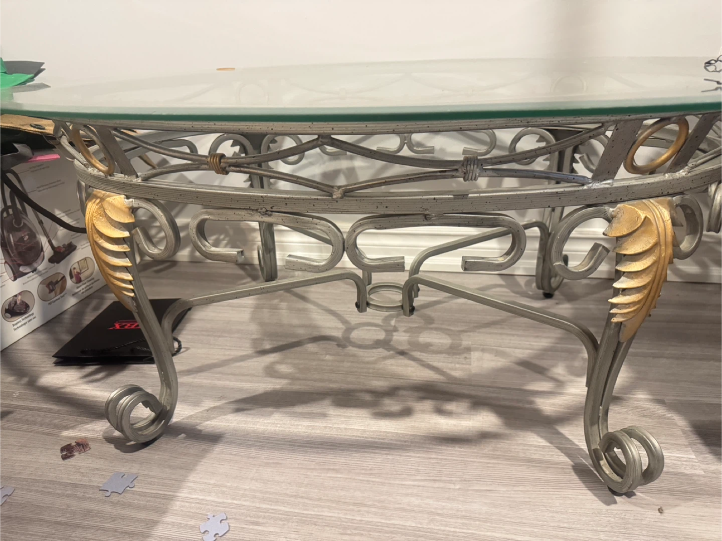 Oval Glass Top Coffee Table - photo 2