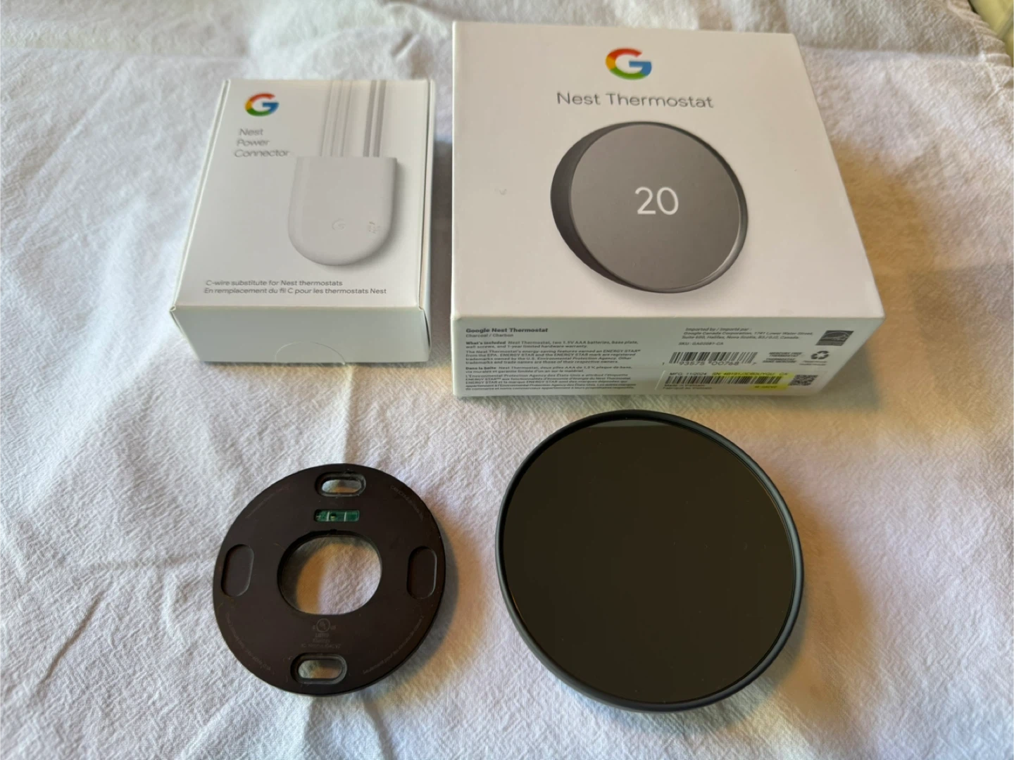 Google Nest Thermostat + Power Connector