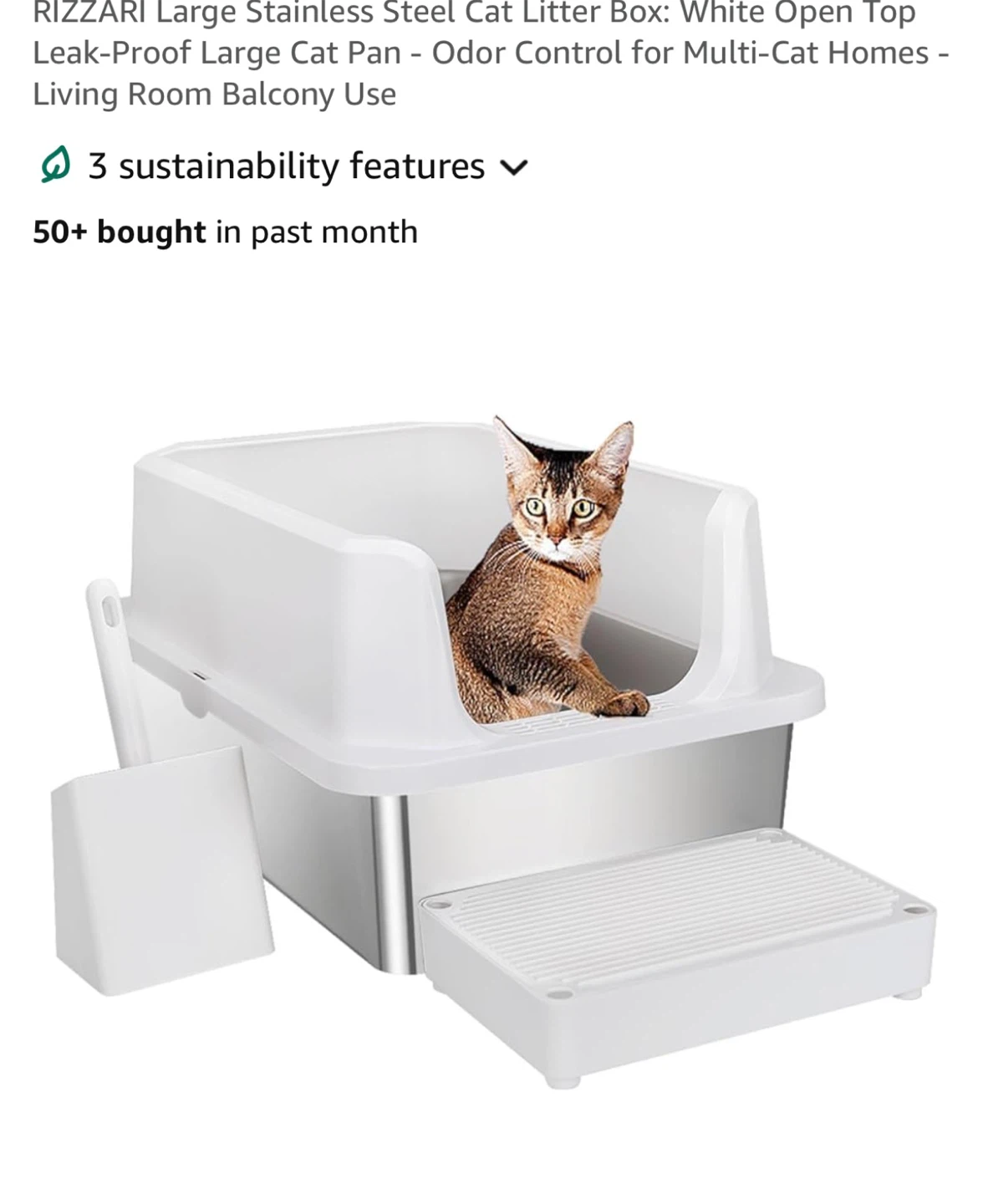 Stainless Steel Cat Litter Box