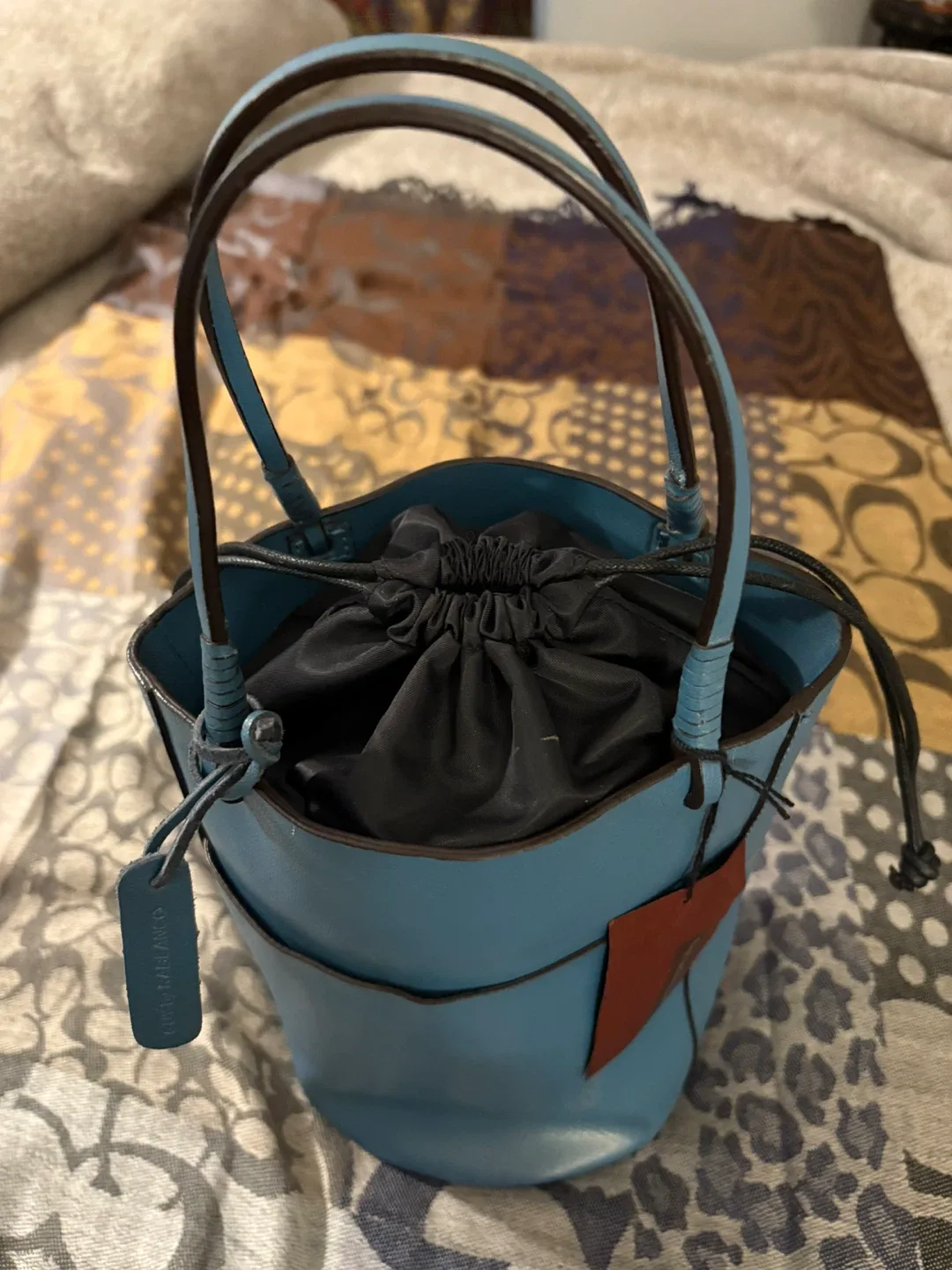 Guy by Rabeanco Blue Bucket Bag image indicator(5)