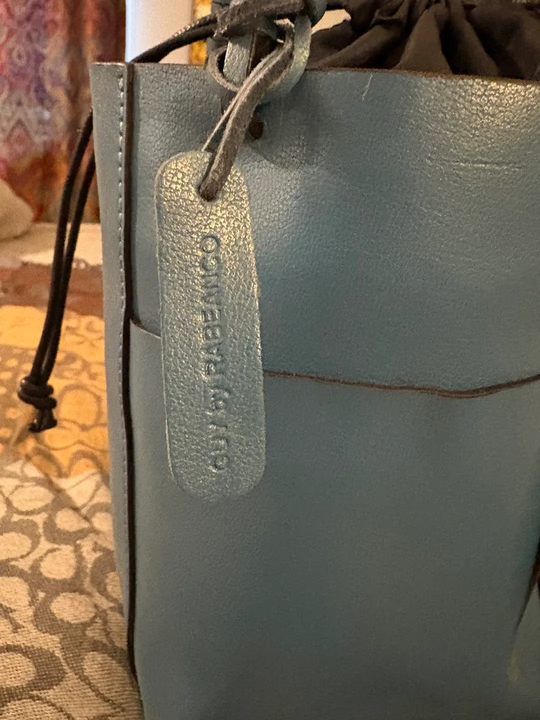 Guy by Rabeanco Blue Bucket Bag image indicator(3)