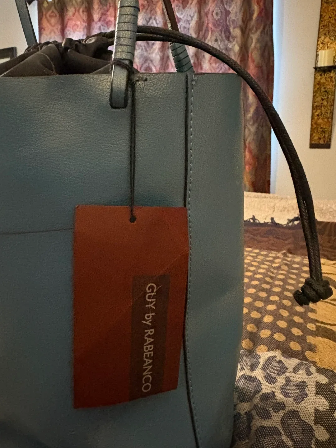 Guy by Rabeanco Blue Bucket Bag image indicator(2)