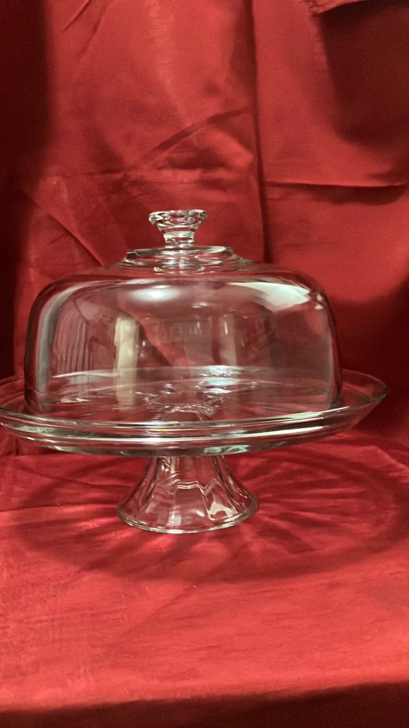 Elegance Cake Stand with Dome image indicator(3)