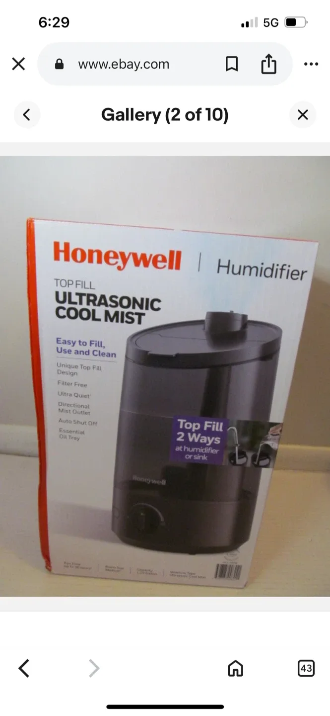 Honeywell Top Fill Ultrasonic Cool Mist Humidifier image indicator(3)