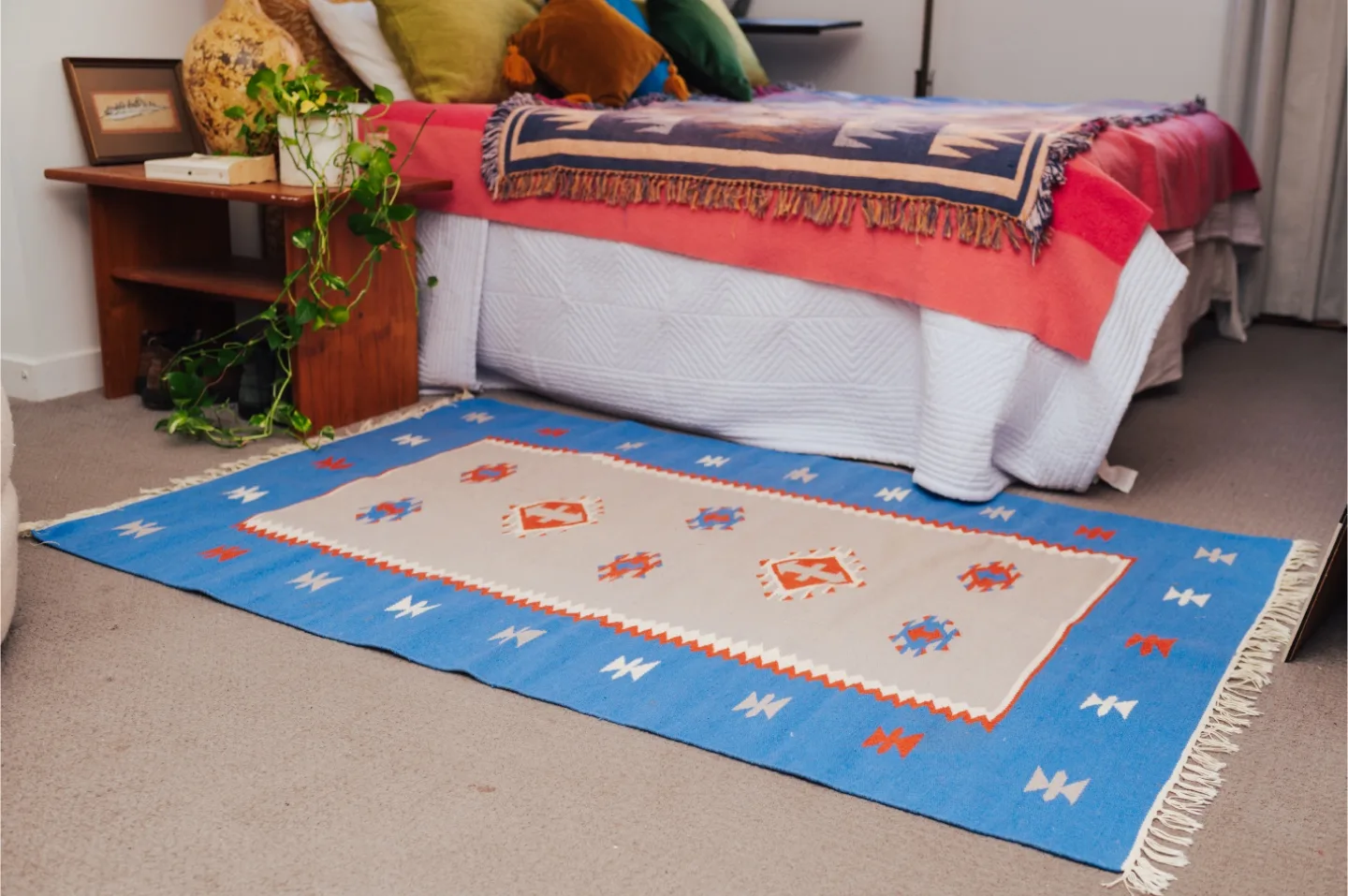 Kilim Fringed Rug 💙