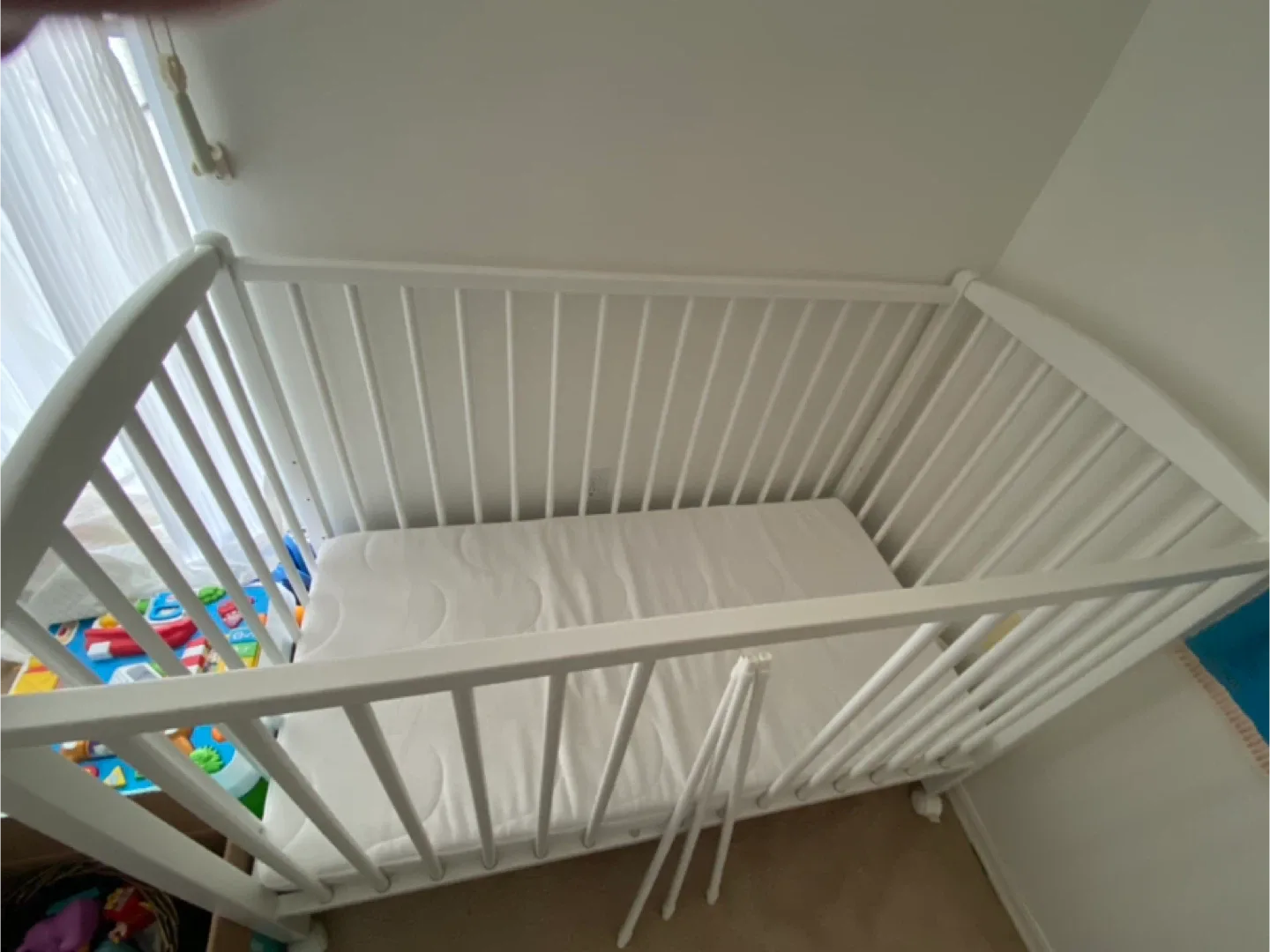 Combelle White Baby Crib image indicator(3)