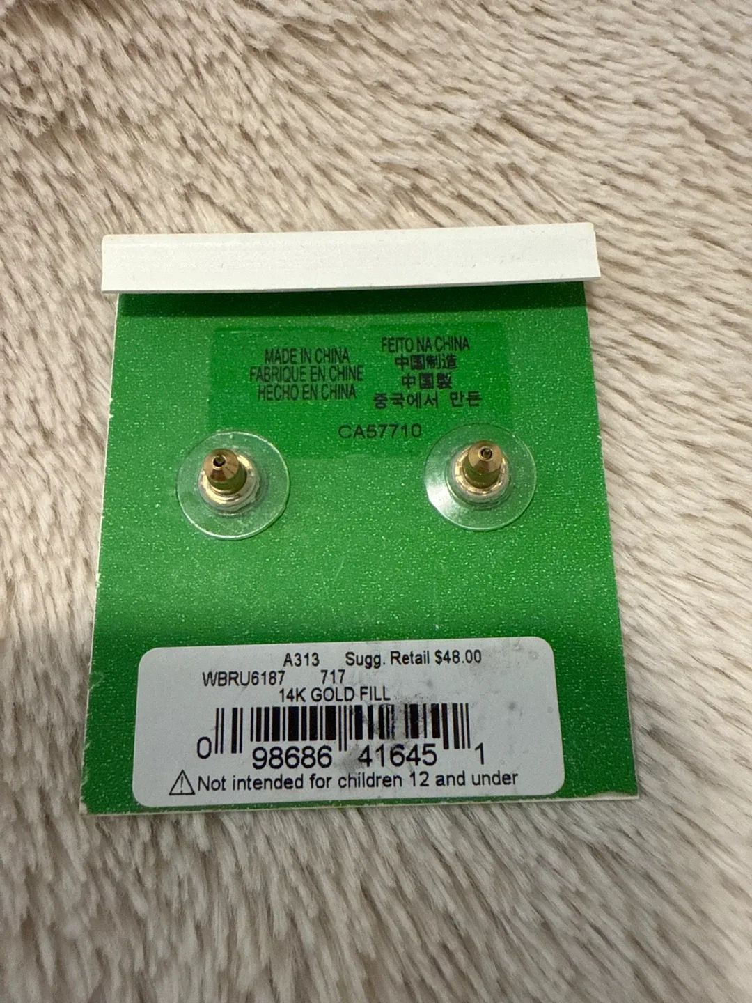 Kate Spade 14K Gold Fill Bow Stud Earrings image indicator(2)