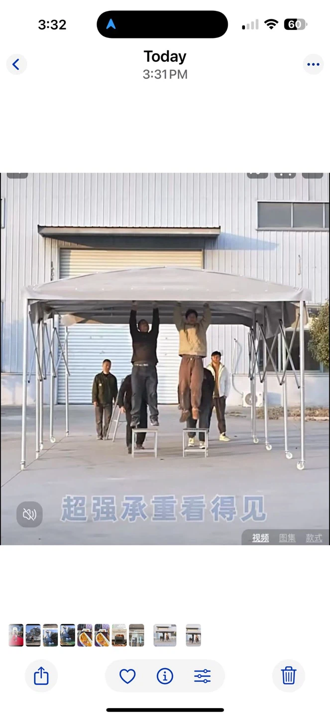 Heavy-Duty Outdoor Canopy Tent with Wheels – Strong Steel Frame