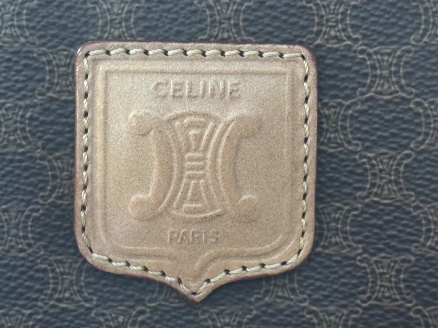 Celine  Brown macadam Boston bag 32cm image indicator(2)