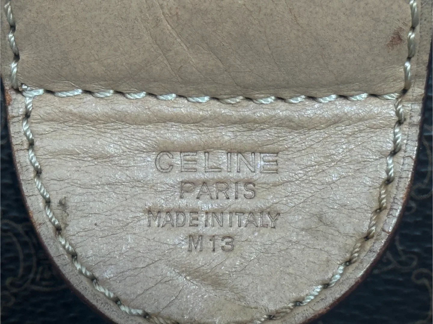 Celine  Brown macadam Boston bag 32cm image indicator(3)