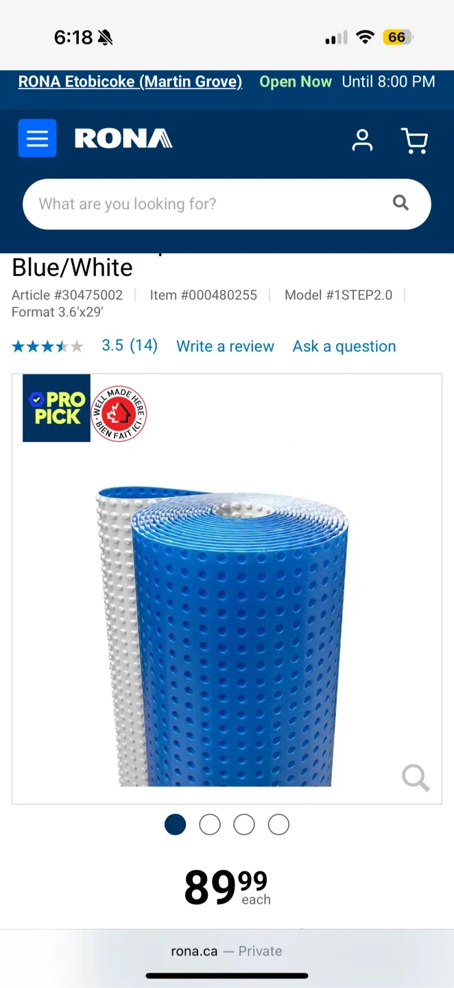 Floor Underlayment 18’8”x 42.5” (66 sqft) image indicator(3)