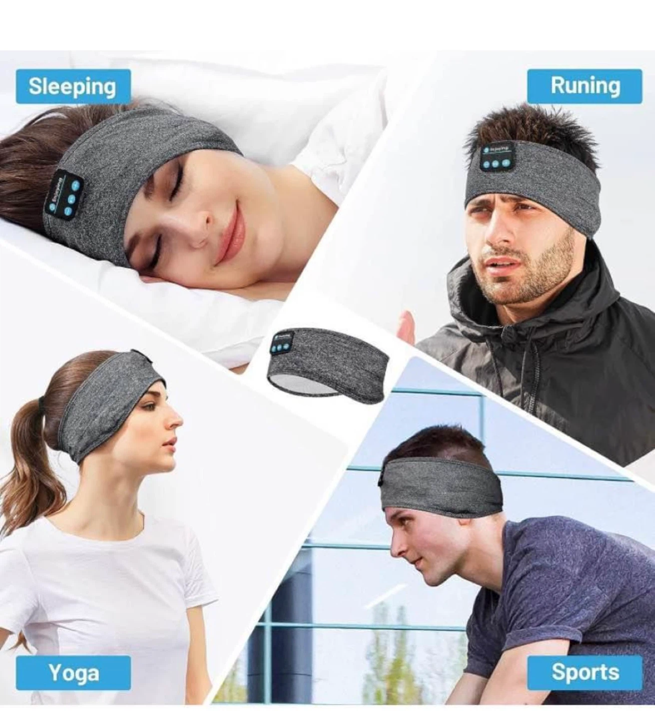 Enjoying Bluetooth Headband - One Size Fits All - photo 3