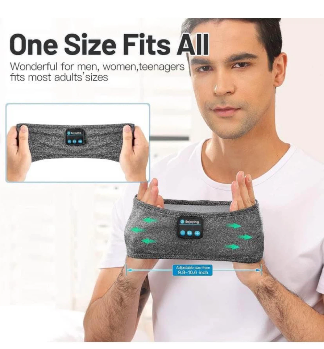 Enjoying Bluetooth Headband - One Size Fits All