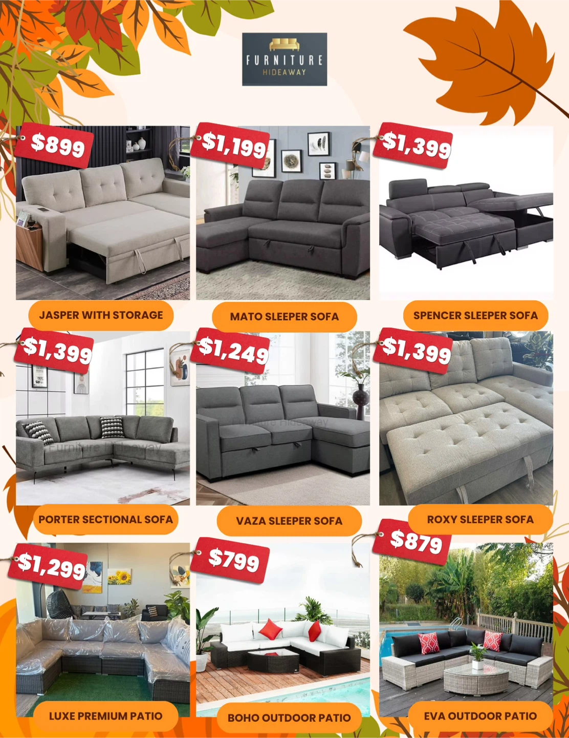 Thanksgiving Feast: BIG SAVINGS on Furniture for your Home‼️🛋️✨