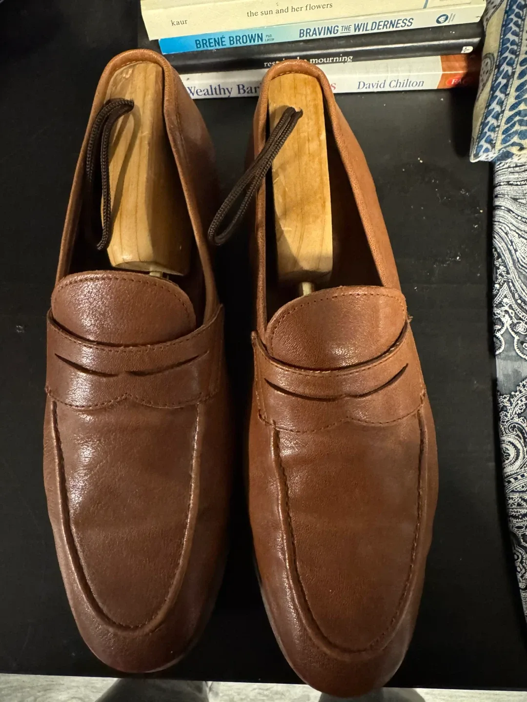 Aldo Brown Leather Loafers