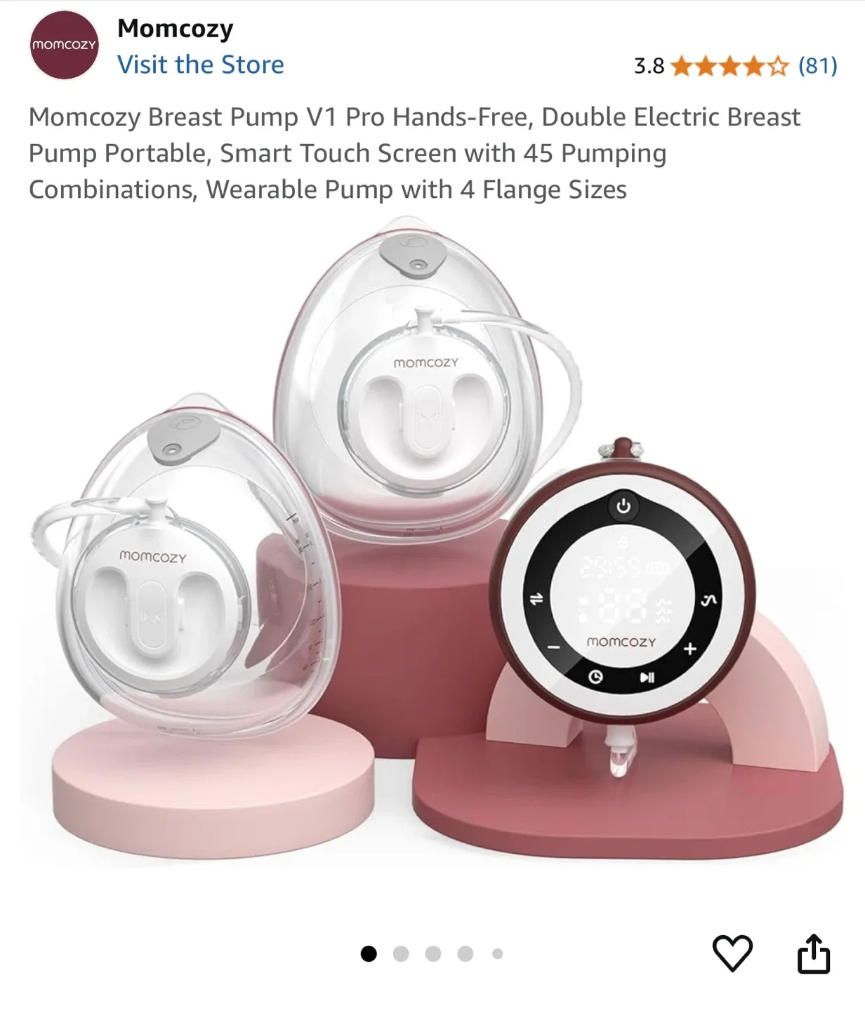 Momcozy V1 Pro Breast Pump - Hospital Grade image indicator(3)
