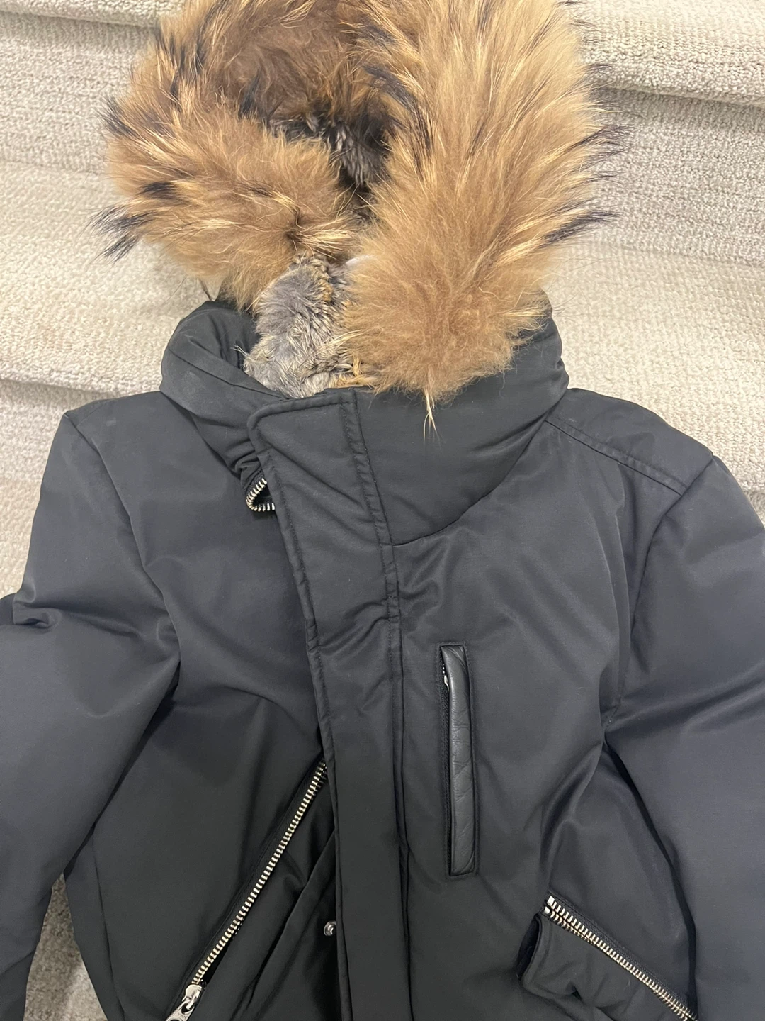 Mackage Black Down Winter Jacket Size 42