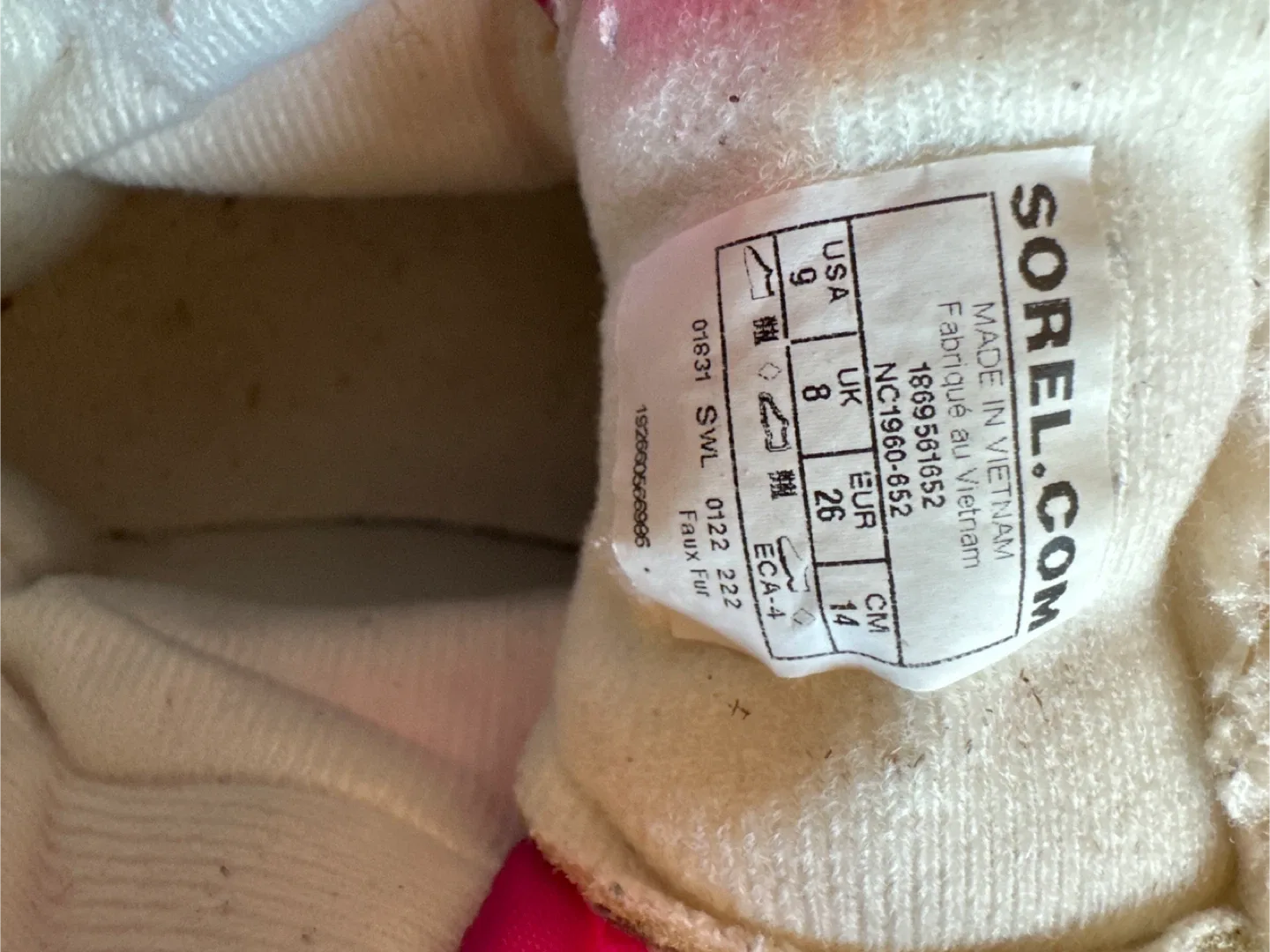 Sorel Pink Winter Boots - Size 9 (Toddler) image indicator(2)