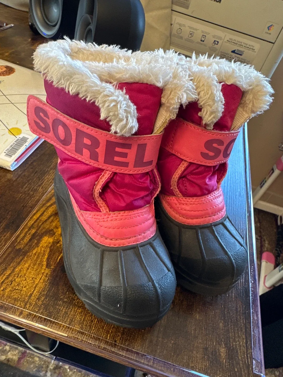 Sorel Pink Winter Boots - Size 9 (Toddler) thumbnail