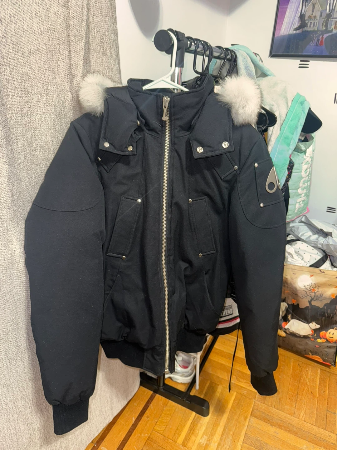 Moose Knuckles Down Filled Bomber Jacket - Size S - photo 3