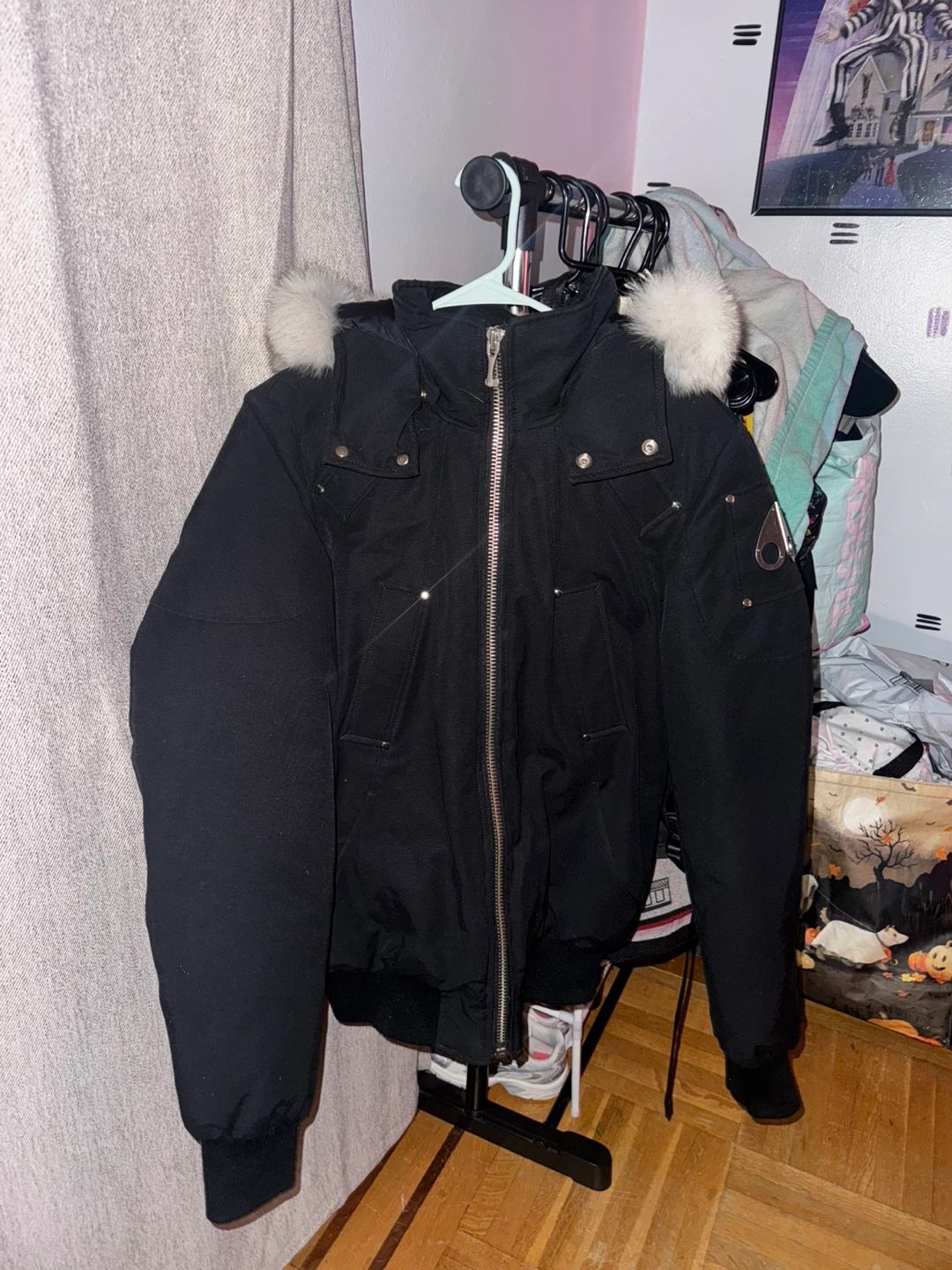 Moose Knuckles Down Filled Bomber Jacket - Size S