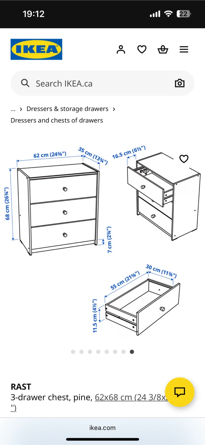 IKEA RAST 3-Drawer Chest, Pine - photo 5