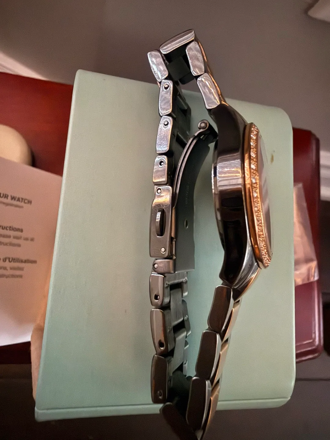 Fossil Women's Watch  pewter Rosegold SBT-1177 image indicator(5)