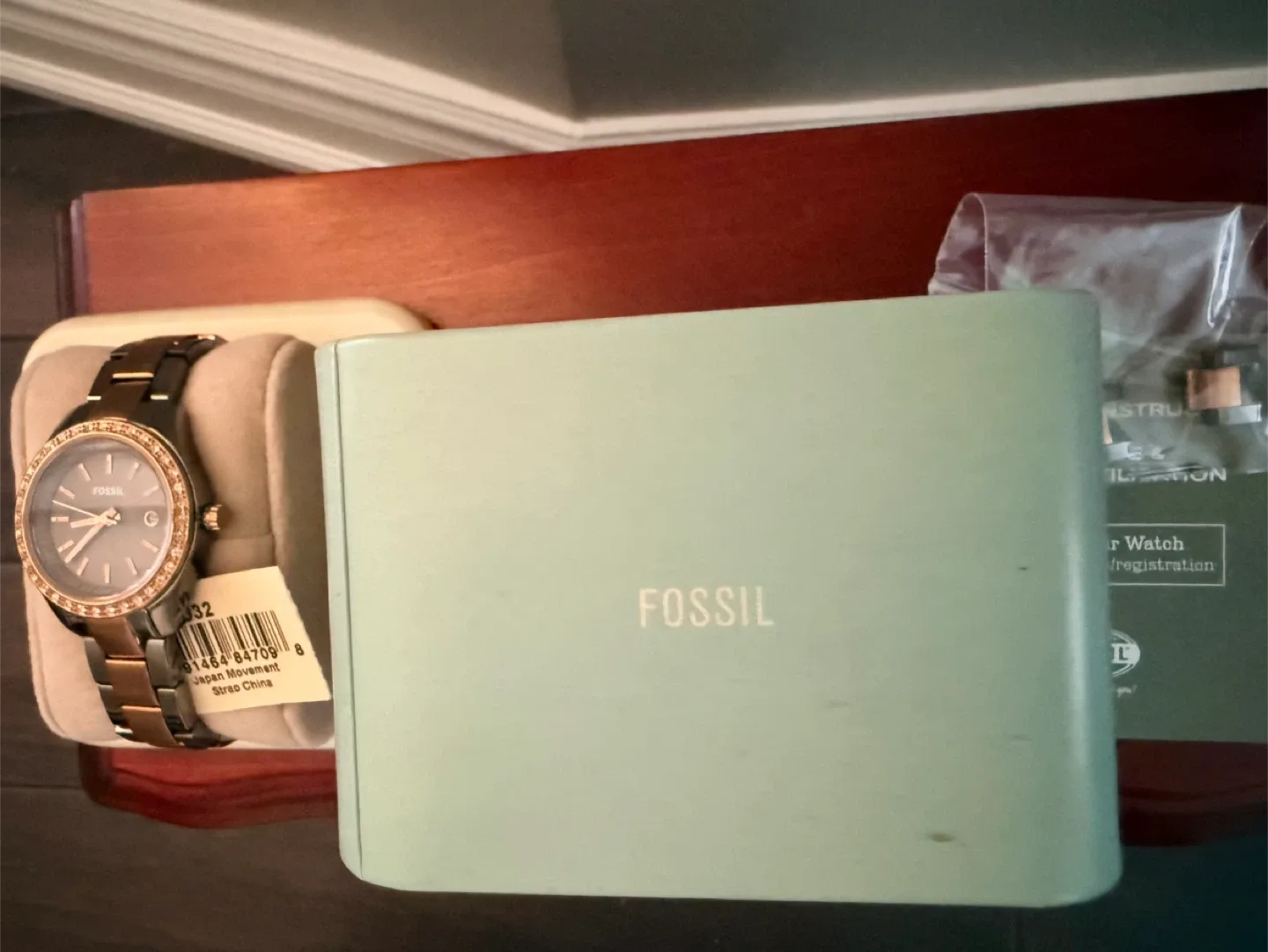 Fossil Women's Watch  pewter Rosegold SBT-1177 image indicator(8)