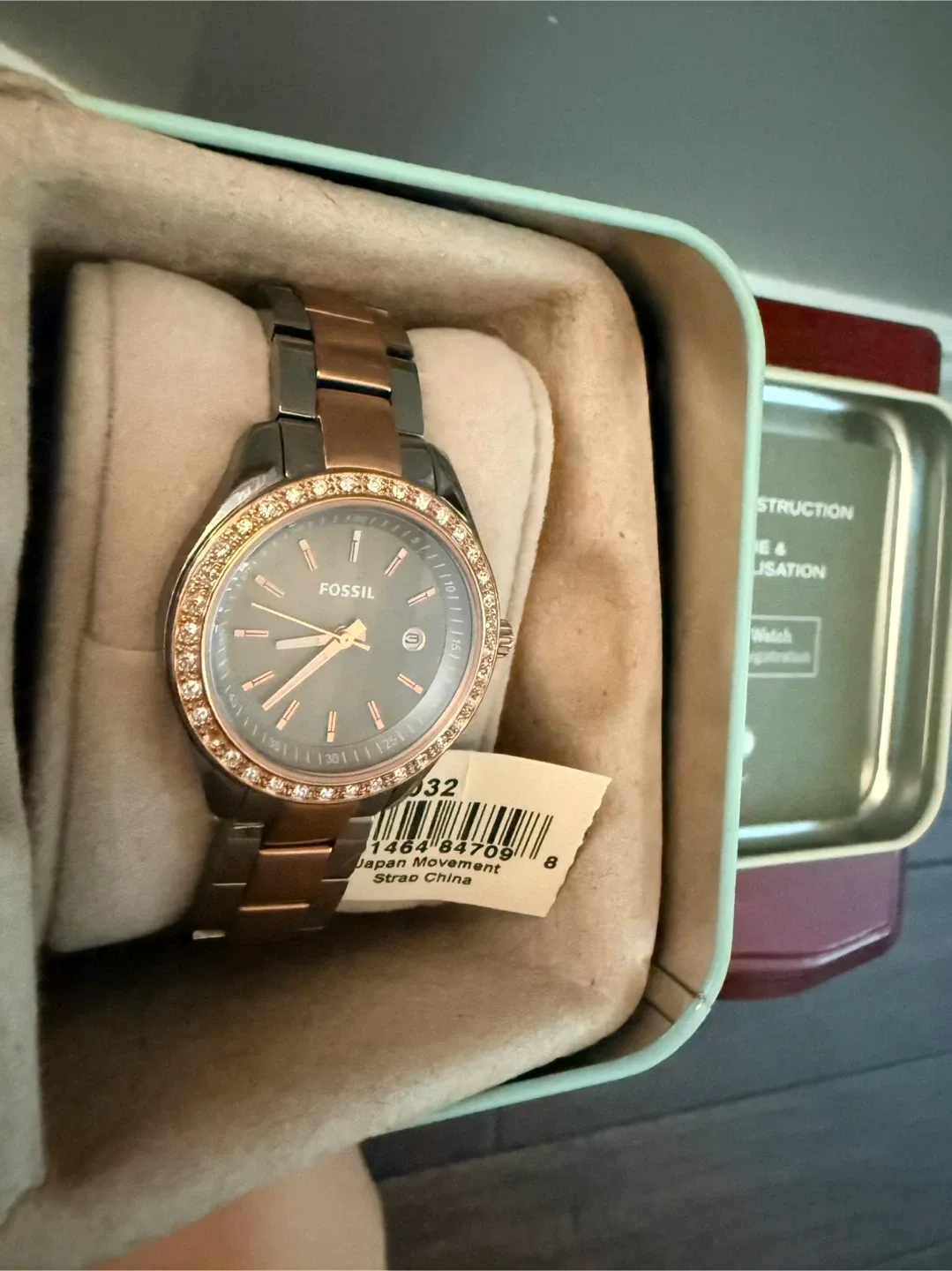 Fossil Women's Watch  pewter Rosegold SBT-1177 image indicator(9)