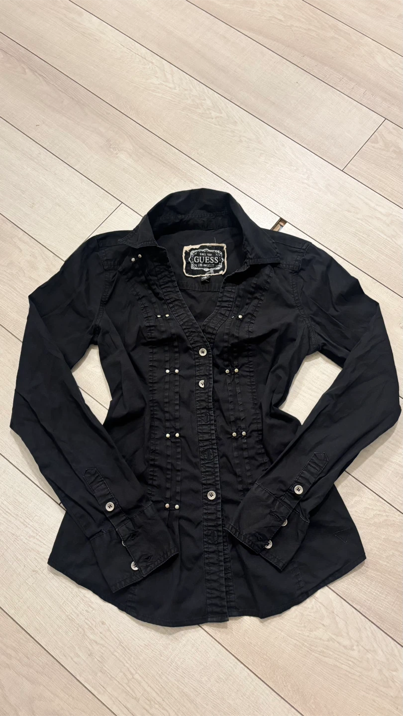 Guess black Long sleeve blouse (size xs)
