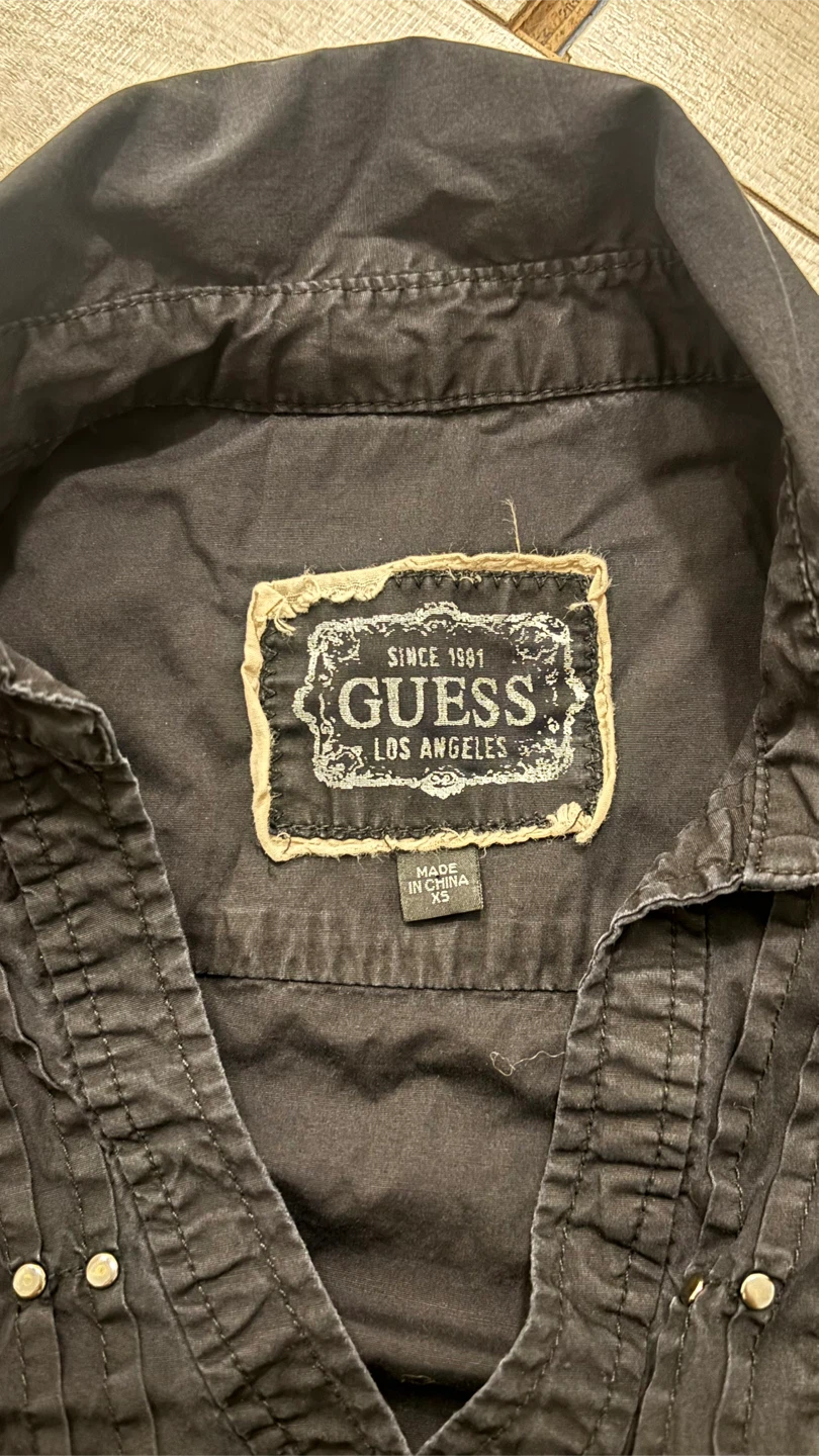 Guess black Long sleeve blouse (size xs) - photo 2