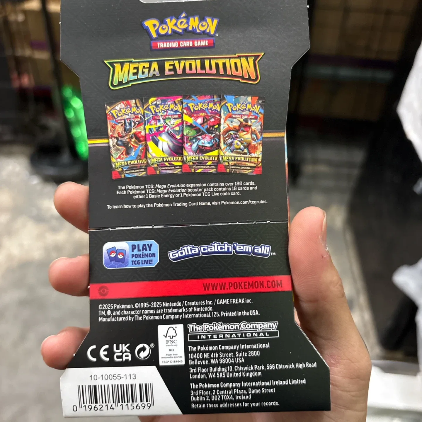 Pokemon TCG Mega Evolution Booster Pack image indicator(2)